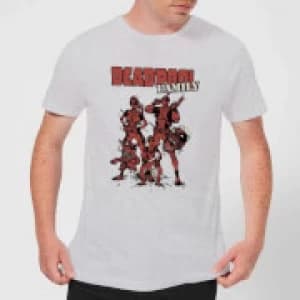 Marvel Deadpool Family Group Mens T-Shirt - Grey - M