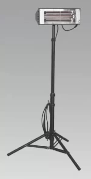Sealey LP1500 Infrared Quartz Heater Telescopic Tripod Stand 1500W/230V