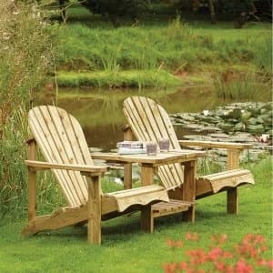 Rowlinson Softwood Adirondack Companion Seat