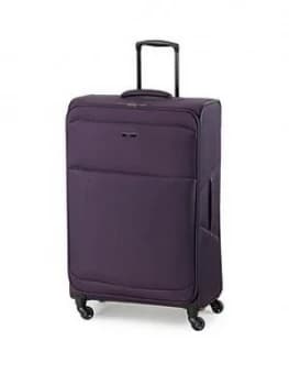 Rock Luggage Ever-Lite Large 4 Wheel Purple Suitcase