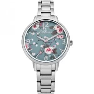 Ladies Cath Kidston Trailing Rose Silver Bracelet Watch