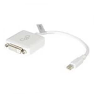 C2G 20cm Mini DisplayPort Male to Single Link DVI-D Female Adapter Cable - White