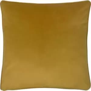 Opulence Soft Velvet Cushion Saffron