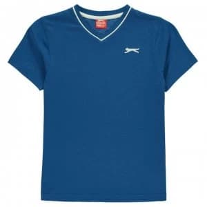 Slazenger V Neck T Shirt Junior Boys - Royal Blue