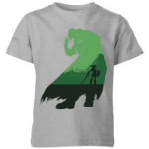 Nintendo The Legend Of Zelda Ganondorf Silhouette Kid's T-Shirt - Grey - 11-12 Years