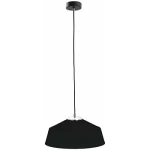 Keter Tonty Dome Pendant Ceiling Light Black, 34cm, 1x E27