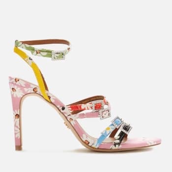 Kurt Geiger London Womens Pierra Heeled Sandals - Multi/Other Fabric - UK 4
