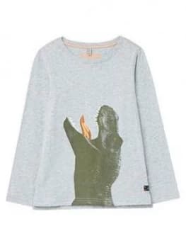 Joules Boys Action Dino Sweatshirt - Grey