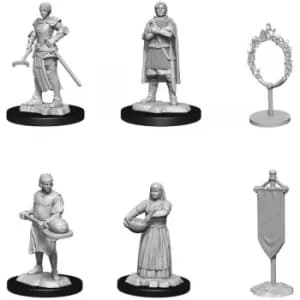WizKids Deep Cuts Unpainted Miniatures (W12) Towns People- Castle II