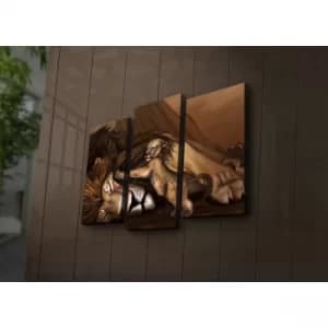 3PAT?ACT-30 Multicolor Decorative LED Lighted Canvas Painting (3 Pieces)