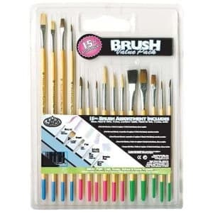 Royal & Langnickel Brush Set Beginner Art & Craft Set of 15