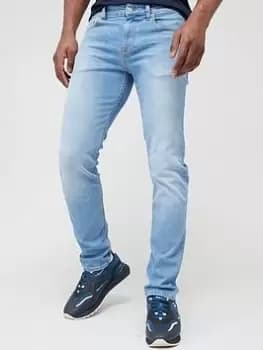 BOSS Delaware Slim Fit Jeans - Bright Blue, Bright Blue, Size 30, Length Regular, Men