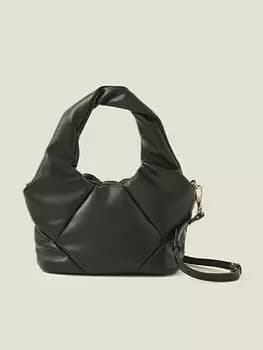 Accessorize Mini Puff Handheld Cross Body, Black, Women