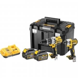 DEWALT DCK276T2T 18v XR Cordless Combi Drill and Impact Driver Kit 2 x 6ah Li-ion Charger Case