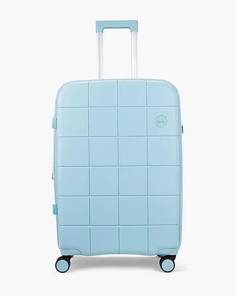 Rock Luggage Pixel EA49001 8 Wheel Hardshell Medium Pastel Blue Suitcase