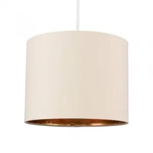 Reni Small Pendant Shade in Fawn and Gold
