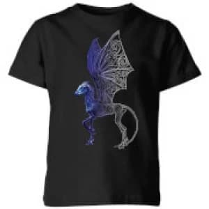 Fantastic Beasts Tribal Thestral Kids T-Shirt - Black - 11-12 Years
