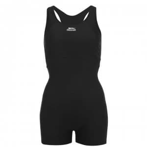 Slazenger Boyleg Swimsuit Ladies - Black