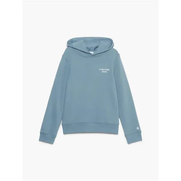 Calvin Klein Jeans Stack Logo Hoodie - Blue 9 - 10 Years