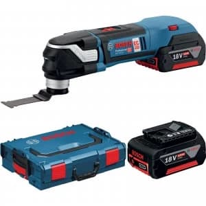 Bosch GOP 18 V-28 18v Cordless Brushless Starlock Plus Oscillating Multi Tool 2 x 2ah Li-ion Charger Case