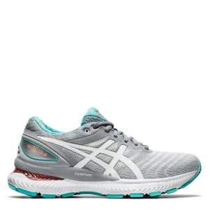 Asics Gel-Nimbus 22 Womens Running Shoes - Grey/White