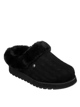 Skechers Keepsakes Ice Angel Slippers, Black, Size 4, Women