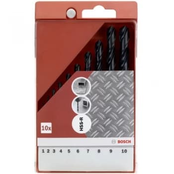 Bosch HSS-R Metal Drill Bits 10 Piece Set