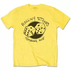 The Rolling Stones - Tumbling Dice Unisex XX-Large T-Shirt - Yellow