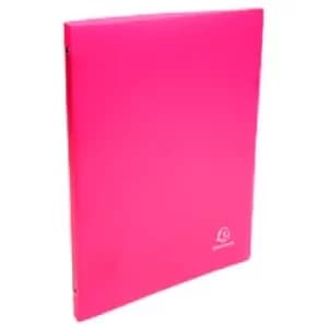 Exacompta Ring Binder Chromaline 51175E Polypropylene A4 15mm 4 ring Red Pack of 25