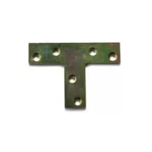 Moderix Flat T Shape Large Tee Repair Plate Bracket Mending Fixing Corner 70 x 5
