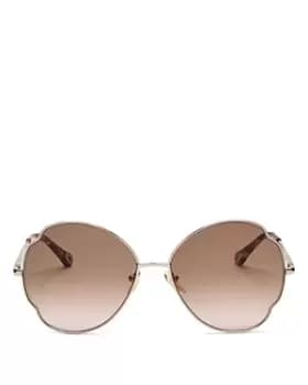 Chloe Womens Round Sunglasses, 60mm