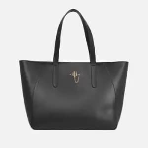 Tommy Hilfiger Womens Chain Tote Bag - Black