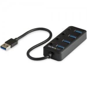 4 Port USB3 Hub with Individual Switches