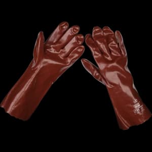 Sealey PVC Chemical Handling Gauntlets One Size