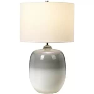 Elstead Chalk Farm Ceramic Table Lamp with Drum Shade