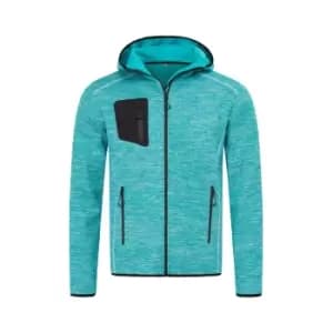 Stedman Mens Hero Recycled Fleece Jacket (XL) (Turquoise)