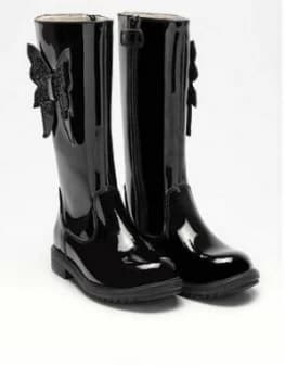 Lelli Kelly Girls Maggie Knee Boot - Black Patent, Size 8.5 Younger
