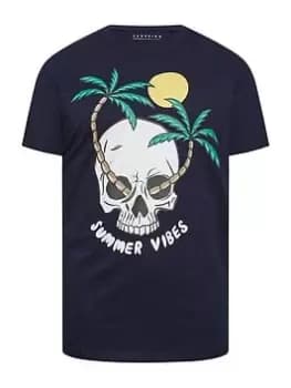 BadRhino Summer Vibes T-Shirt - Navy, Size 2XL, Men
