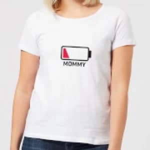 Mommy Batteries Low Womens T-Shirt - White - 3XL