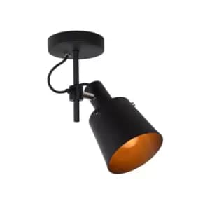 Quinny Modern Ceiling Spotlight - 1xE27 - Black