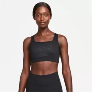 Nike DriFit Swoosh AOP Bra Womens - Black