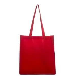 United Bag Store Gusseted Tote Bag (One Size) (Red) - Red