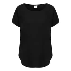 Tombo Womens/Ladies Scoop Neck T-Shirt (L) (Black)