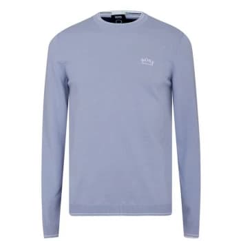 Hugo Boss Athleisure Ritom S22 Crew Neck Jumper Open Blue Size S Men