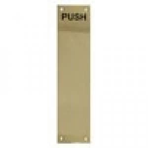 Jedo Engraved Finger Plate Push