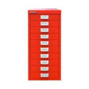 Bisley 10 Drawer Cabinet Mandarin BY78746
