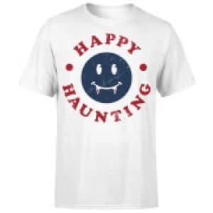 Happy Haunting Fang T-Shirt - White - 3XL