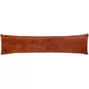 Empress Faux Fur Draught Excluder Rust