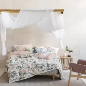Luana Fringed Duvet Cover Set White