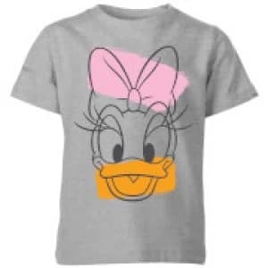 Disney Daisy Duck Head Kids T-Shirt - Grey - 11-12 Years